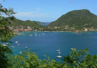 Vue sur l’archipel depuis le Fort Napoléon, Les Saintes