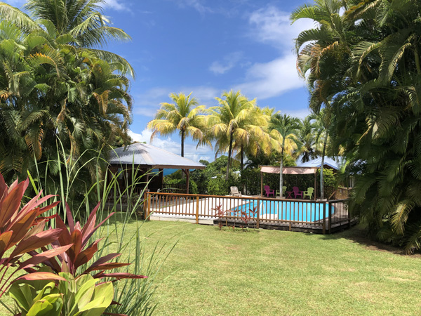 La piscine au milieu du domaine Lamatéliane