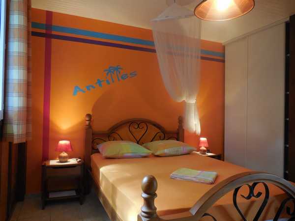 The Creole charm in the bedrooms of the Lamateliane rentals