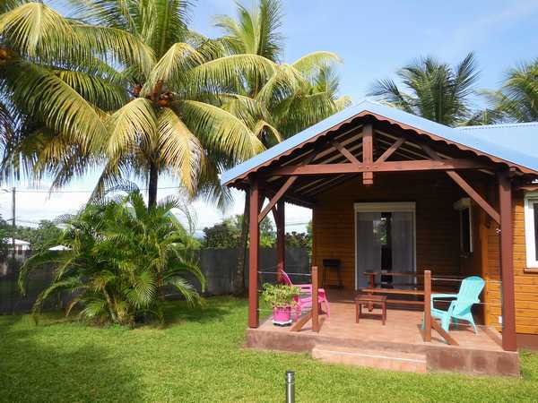 The furnished terrace of your holiday rental in Guadeloupe
