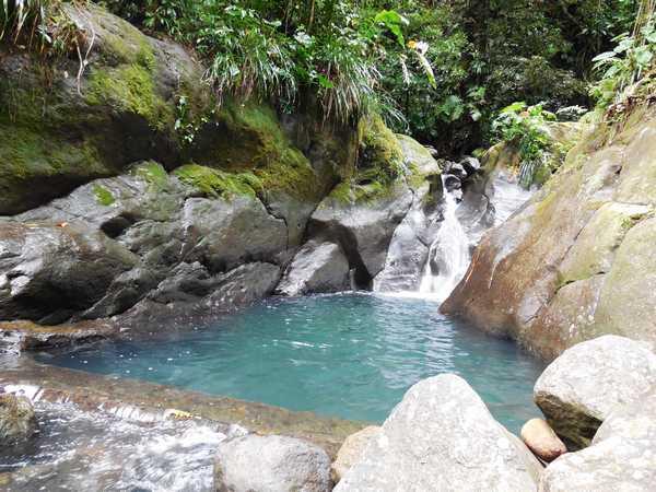 Bassin Bleu à Gourbeyre, Guadeloupe.