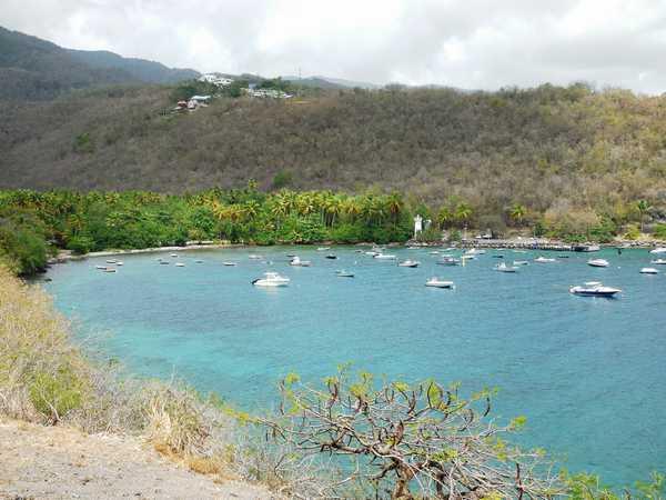 Vue sur l'Anse à la Barque, Guadeloupe.